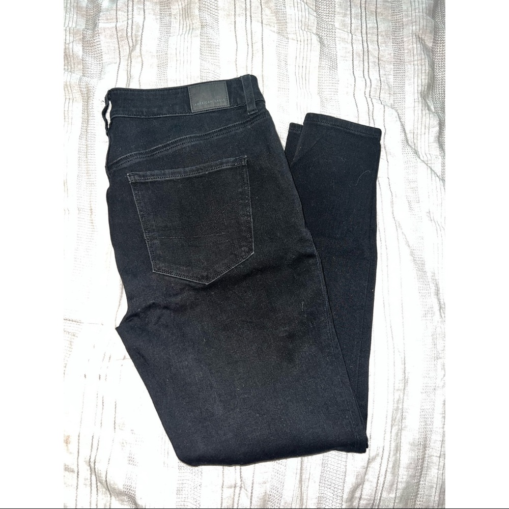 Black American Eagle Skinny Jeans